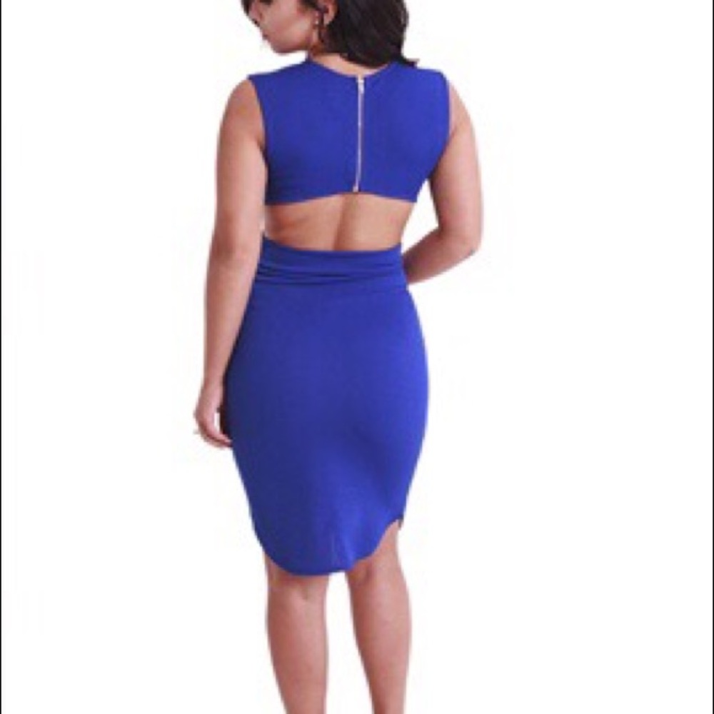 Royal Blue Bodycon Dress Open Back❤️❤️ - Picture 2 of 2
